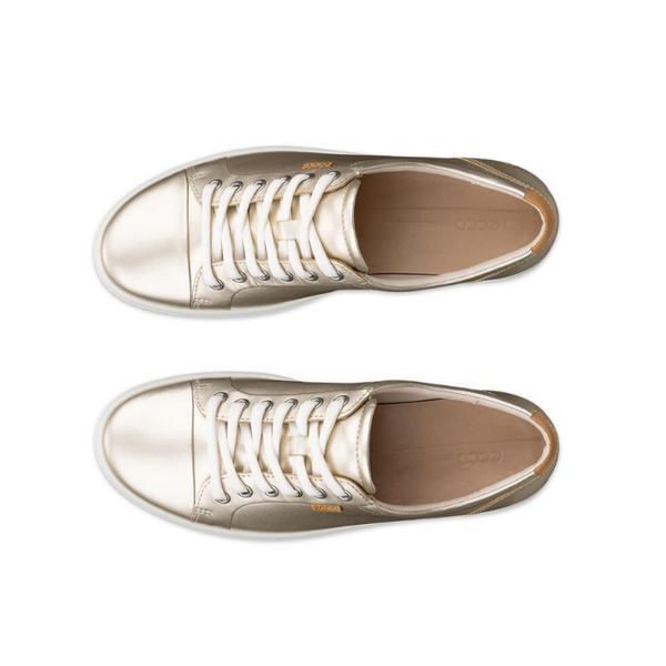 Ecco Women's Soft 7 Pure White Gold Foil 4730003 SS25