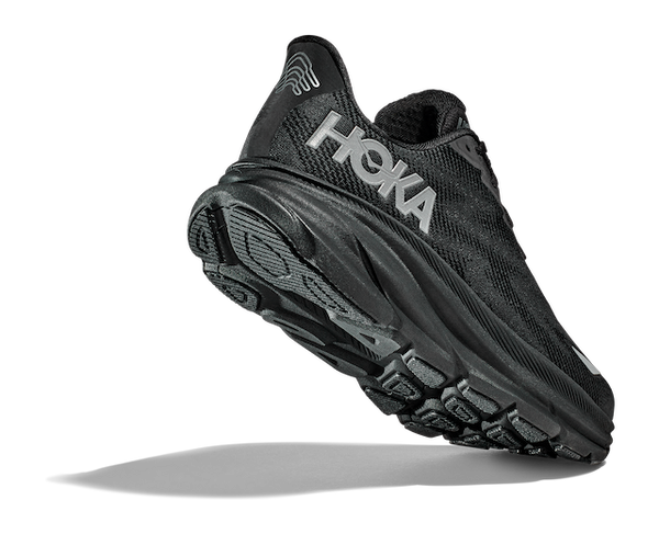 HOKA Women's Clifton 9 WIDE Black/Black