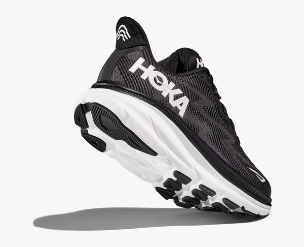 HOKA Men's Clifton 9 Wide Black/White